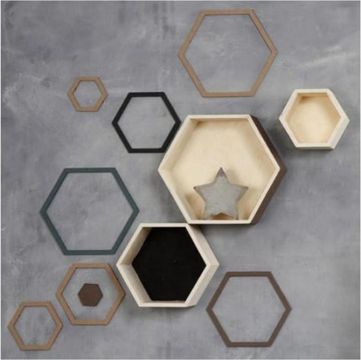 Image du produit Creativ Company Etagère murale en bois Hexagonal
