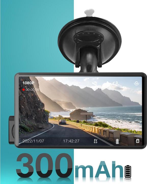Produktbild Avizar Dashcam (Akku, Eingebautes Mikrofon, Full HD)