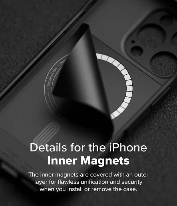 Actual product image Ringke Case for iPhone 16 Pro Max ONYX MAGNETIC BLACK (Apple iPhone 16 Pro Max)