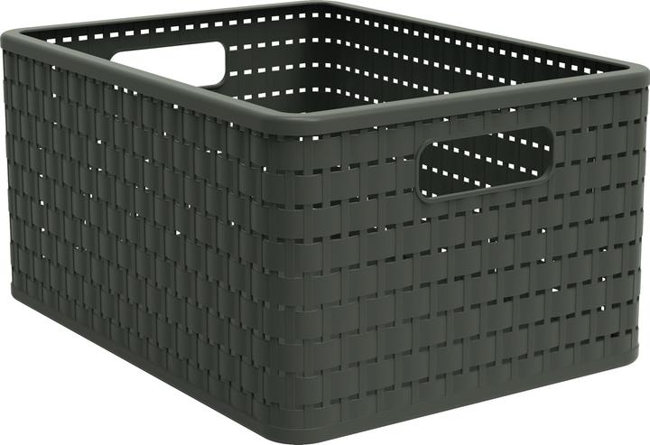 Image du produit Rotho Corbeille Country, A4 111530552 18l, Forest vert foncé (1 x)