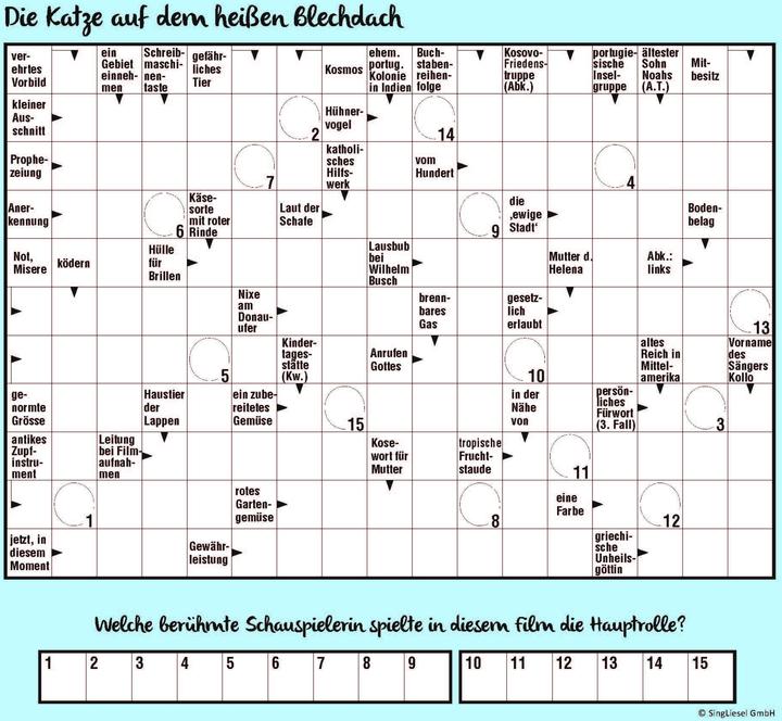 Produktbild Kreuzworträtsel für Senioren. Der Kreuzworträtsel-Block für Senioren mit vertrauten Fragen verg (Deutsch, SingLiesel GmbH, 2022)