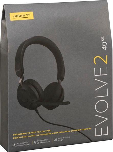 Immagine prodotto Jabra Evolve2 40 SE UC Stereo NC (USB-C) (Cablato, USB-C)