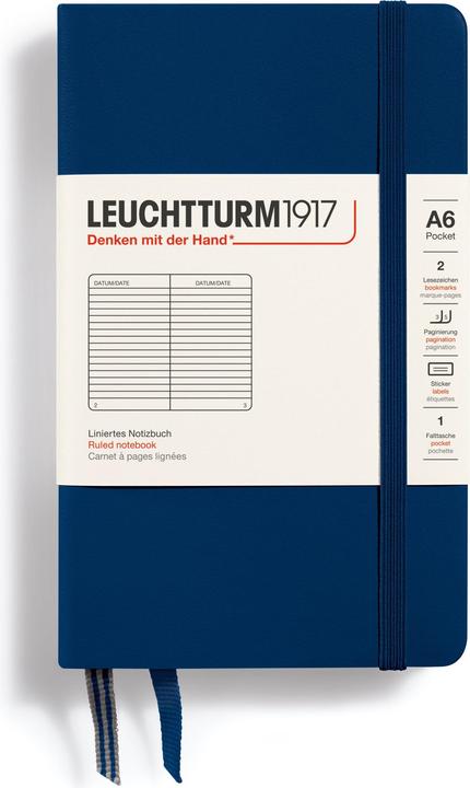 Immagine prodotto Leuchtturm1917 Tasca, Copertina rigida (A6, Righe, Copertina rigida)