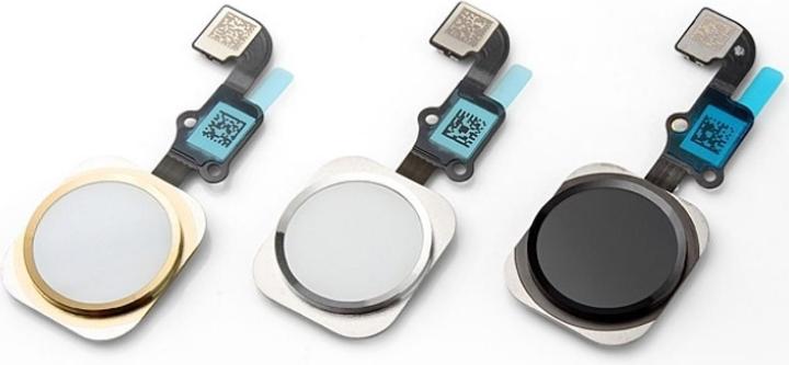 Actual product image Foxconn iPhone 6 Plus Home Button Flex Cable + Home Button + Rubber Ring gold (iPhone 6+)