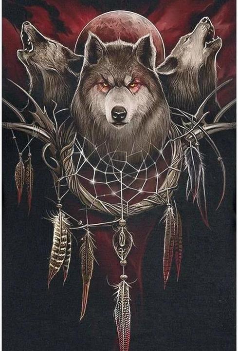 Immagine prodotto Spiral Cry Of The Wolf Top Manica a Pipistrello Donna (4XL)
