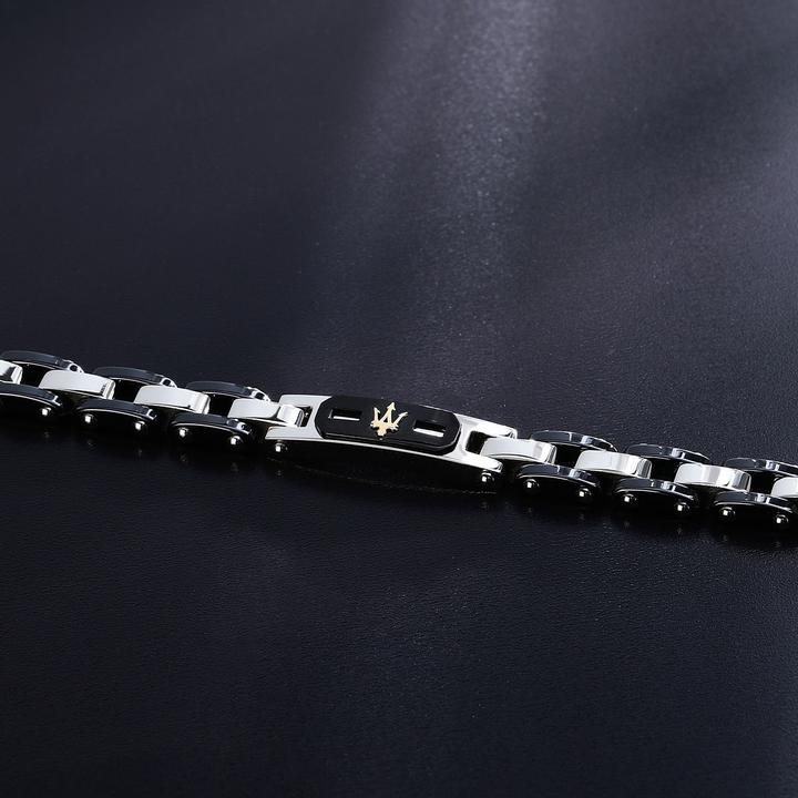 Immagine prodotto Maserati Bracciale in ceramica (21.50 cm, Acciaio inossidabile, Ceramica)