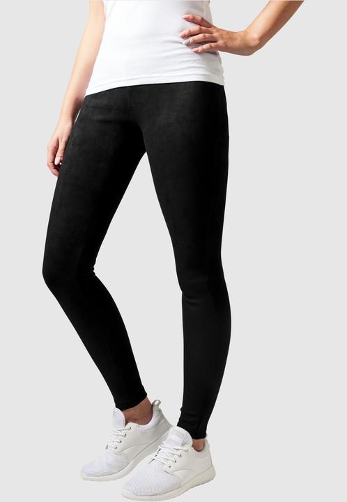 Actual product image Urban Classics Ladies Imitation Suede Leggings (XS)