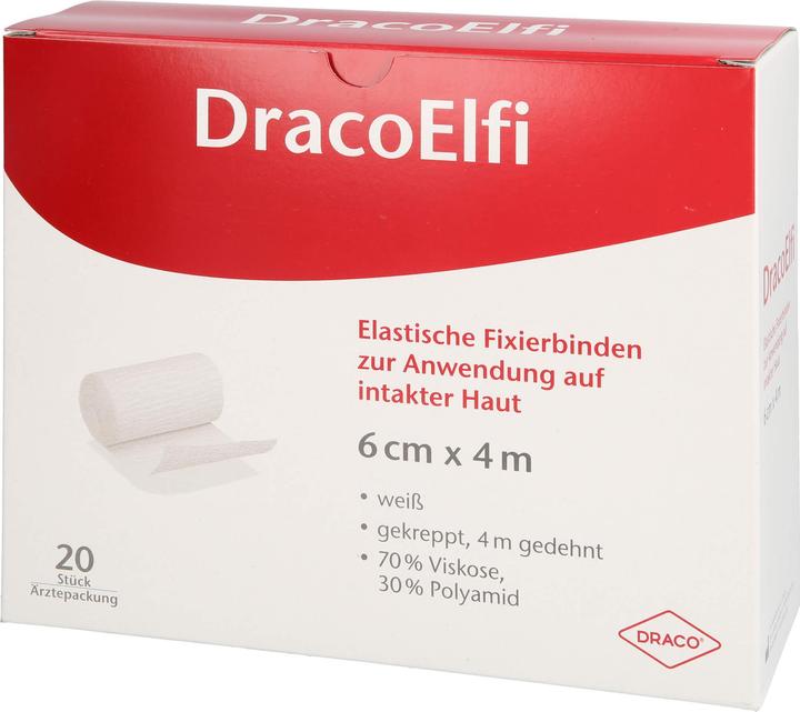 Dr. Dry DracoELFI Elast.Fixierbinde gekreppt 4mx6cm cello, 20 St BIN