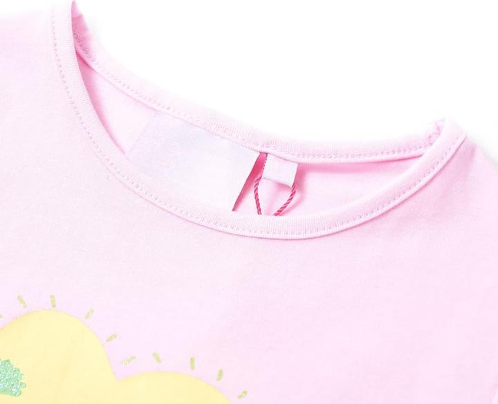 Immagine prodotto VidaXL T-shirt per bambini rosa chiaro 140,Materiale: 95% cotone. 5 (140)