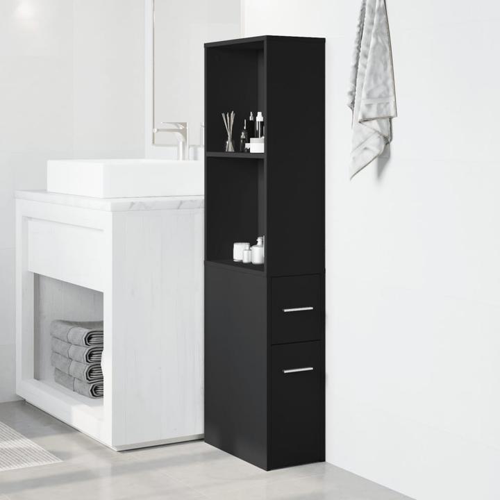 Produktbild VidaXL Badschrank Schmal mit Rollen (22 x 41 x 135 cm)