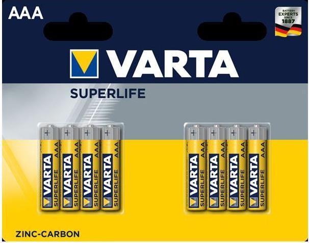 Immagine prodotto Varta SUPERLIFE AA Batteria monouso Stilo AA Zinco-Carbonio (8 pz., AA)