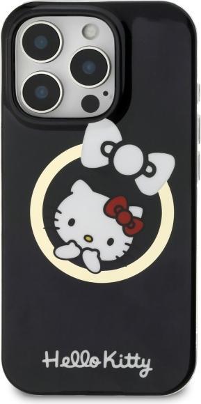 Actual product image Hello Kitty HKHMP16LHFLBK iPhone 16 Pro 6,3" czarny/black hardcase IML Fun bow Magsafe (Apple iPhone 16 Pro)