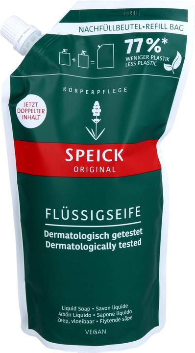 Speick Original Flüssigseife, Nachfüllbeutel (Handseife Nachfüllpackung, 600 ml)