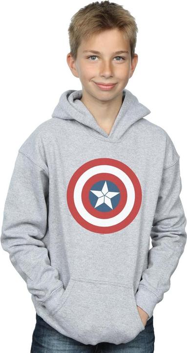 Immagine prodotto Captain America Civil War Shield Felpa con Cappuccio Ragazzi (128)