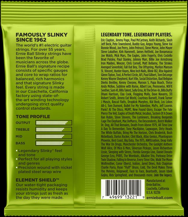 Actual product image Ernie Ball Slinky Nickel 3 Regular (6 x, Electric guitar, 0.05")