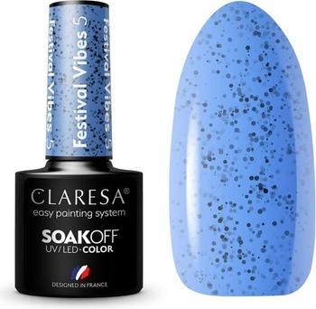 Produktbild Claresa Festival Vibes UV-Nagellack 5ml - 5er-Pack (Blau, UV-Gel Lack)