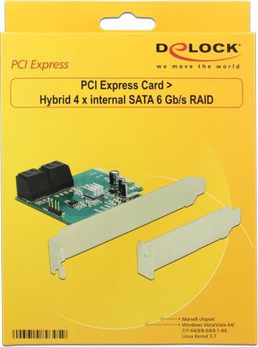 Produktbild Delock 4x SATA PCI-Ex4 RAID-Kontroller