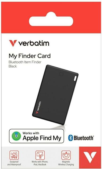 Produktbild Verbatim My Finder Card Bluetooth czarny/black - urządzenie do śledzenia MYFCR-01B 32138 (iOS)