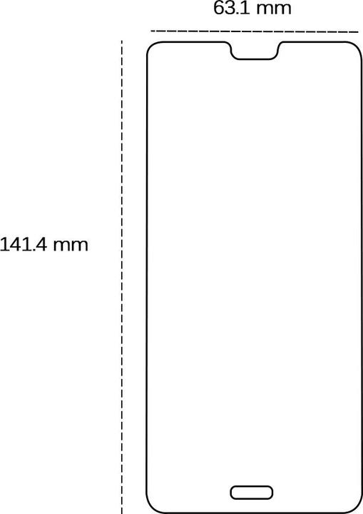 Produktbild OEM Gehärtetes Glas 2,5D für Huawei P20 (Huawei P20)