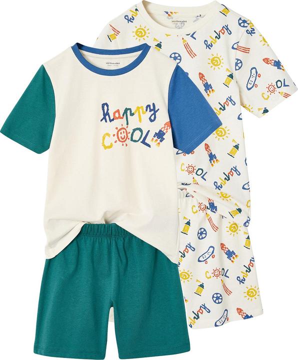 Produktbild Vertbaudet 2er-Pack Jungen Sommer-Schlafanzüge COOL mit Recycling-Baumwolle (128)