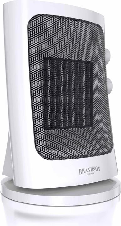 Actual product image Brandson Ceramic Fan Heater 1500 W, Ceramic Fan Heater with Carrying Handle & Oscillation, Bathroom Heater (1500 W)
