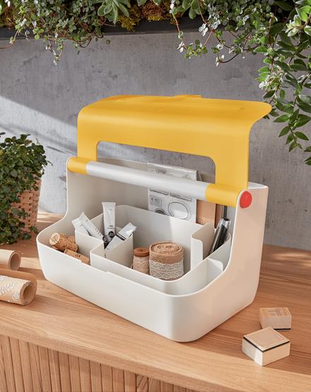 Image du produit Leitz Boîte de rangement Cosy Mobile Jaune (37 x 21.5 x 19.5 cm, 12 l)