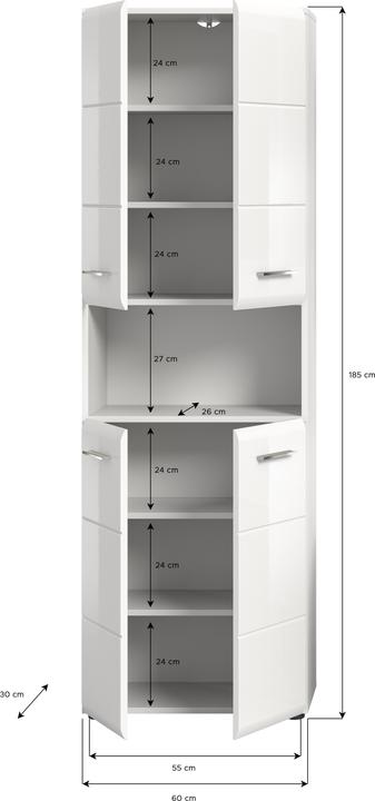 Produktbild Xonox Home Ice (60 x 30 x 185 cm)
