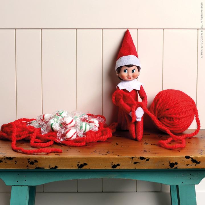 Actual product image Elf on the Shelf Girl with book, German version