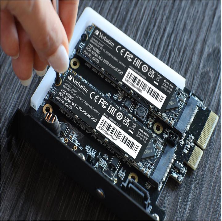 Actual product image Verbatim SSD Vi3000 Internal PCIe NVMe M.2 (1000 GB, M.2 2280)