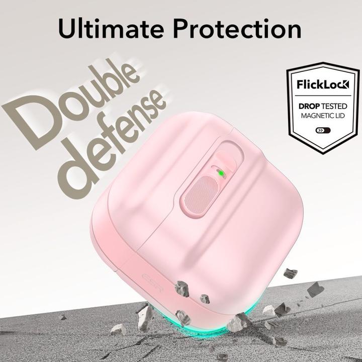 Actual product image ESR Pulse Halolock Magsafe case for AirPods 4 - pink (Charging case cover)