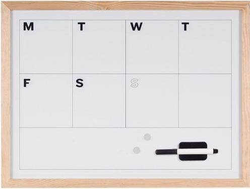 Image du produit Bi-Office Agenda mensuel Bi Office Blanc Cadre en pin naturel (60 x 45 cm)