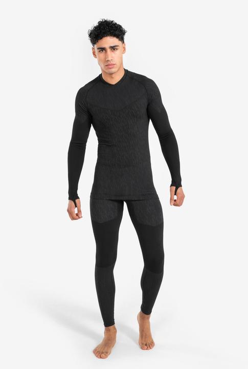 Immagine prodotto Kipsta Camicia funzionale a maniche lunghe da donna/uomo - Keepdry nero (M)