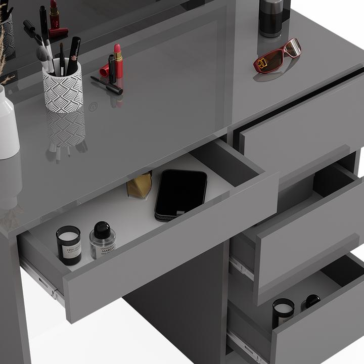 Produktbild Vicco Sherry mit Hocker und Beleuchtung (90 x 75 x 40 cm)