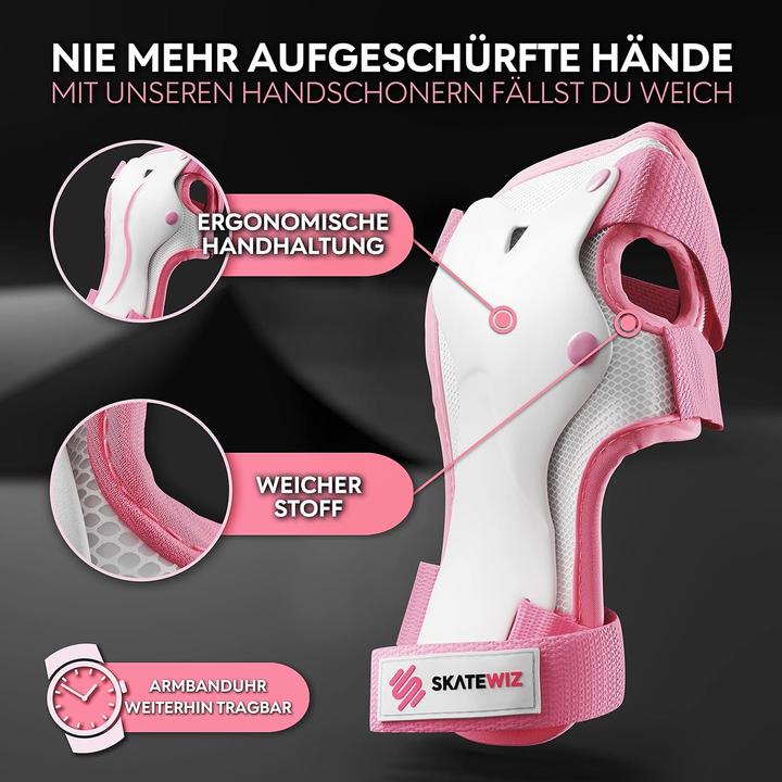 Produktbild Skatewiz SMASH-Set (S, Knieschoner, Handgelenkschoner, Ellbogenschoner, 6 Stück)