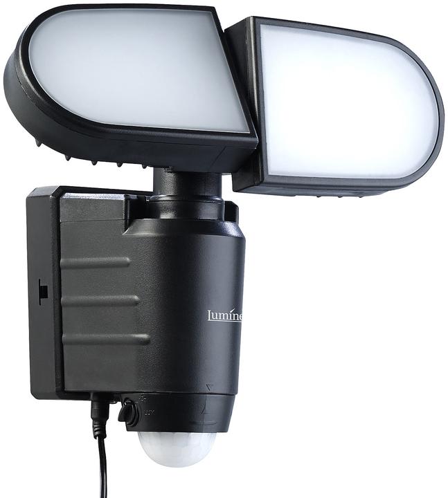 Produktbild Luminea 2er-Set Duo-Solar-LED-Aussenstrahler (500 lm, IP44)