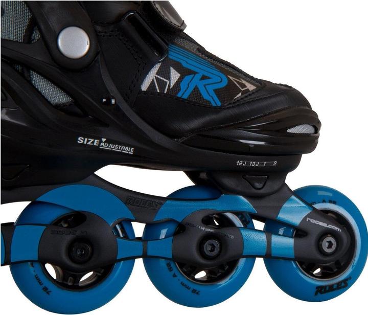 Actual product image Roces Roller Skates Moody Boy Tif 400855 01, black-blue - 30-35 (39)