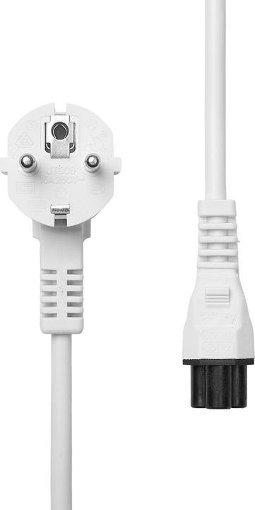ProXtend Power Cord Schuko Angled to C5 2M White (2 m)