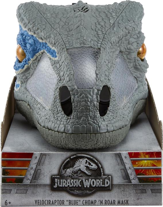 Produktbild Mattel Games Jurassic World Velociraptor Blue Deluxe Maske mit Geräuschen