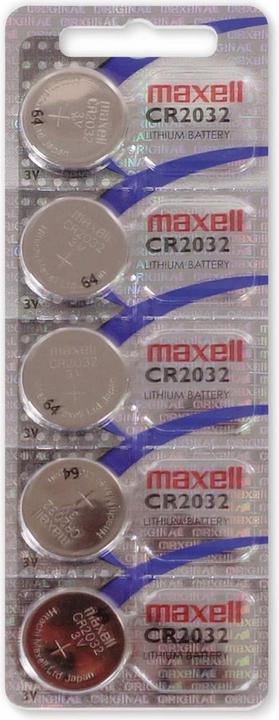 Produktbild Maxell Electronics CR2032 (5 Stk., CR2032, 220 mAh)