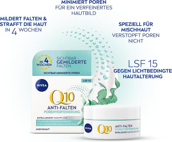Productafbeelding NIVEA Q10 Power Anti-Rimpel Lichte Dagcrème SPF15 Crème (50 ml, Dagcrème, SPF 15)
