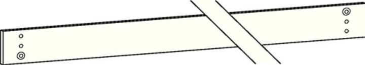 Actual product image Dormakaba Mounting plate for slide rails G-EMR (French window, Room door, Entrance door, Wooden door)