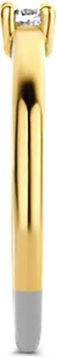 Immagine prodotto Ti Sento Milano Anello con zirconi placcato oro 12211ZY (56, 925 Argento)