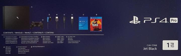 Produktbild Sony Playstation 4 Pro 1TB + Red Dead Redemption 2