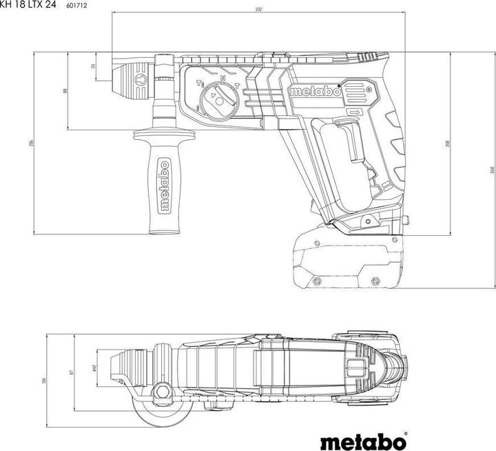 Produktbild Metabo KH 18 LTX 24 (Akkubetrieb)
