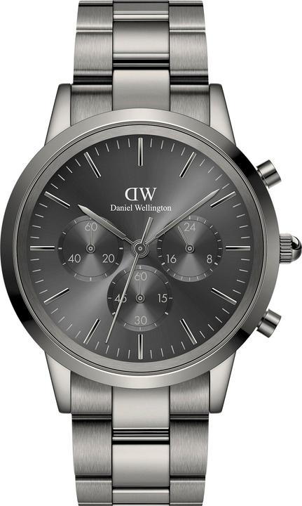 Daniel Wellington Iconic Chronograph Link Anthracite Sunray (Chronograph, 42 mm)
