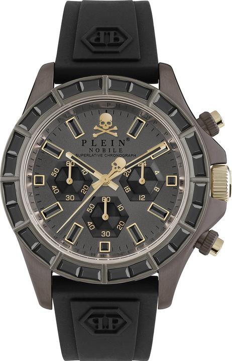 Philipp Plein PWVAA0323 Street Couture Chronograph Herrenuhr 43mm 5ATM (Chronograph, 43 mm)