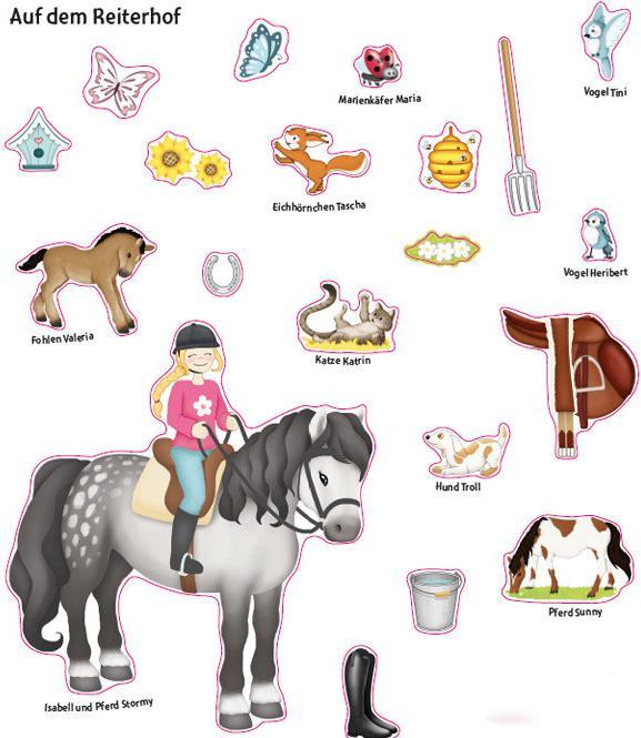 Productafbeelding Das Hin-und-weg-Stickerbuch. Pferde und Ponys (Duits, Natascha Pitz, 2018)