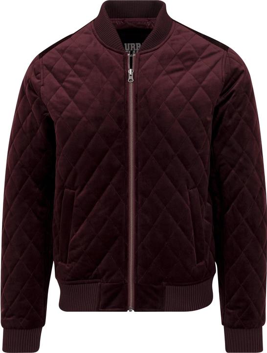 Urban Classics Diamond Quilt Velvet Jacket (M)