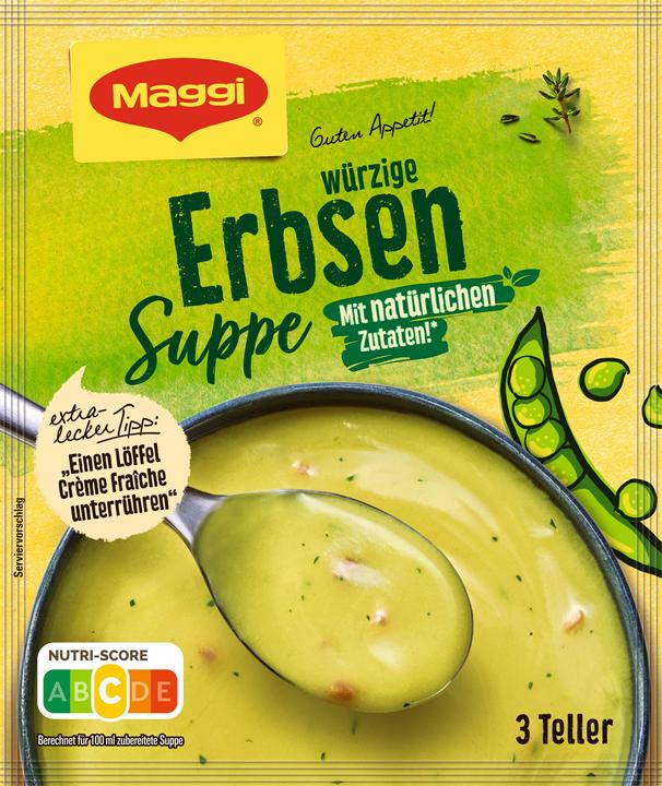 Maggi GUTEN APPETIT Suppe Erbsen mit Speck, ergibt 750 ml (750 ml)