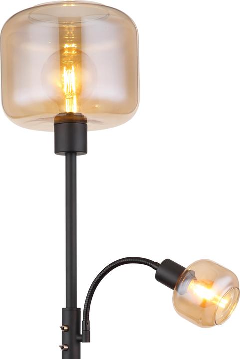 Actual product image Globo Floor lamp Giuseppe black matt 1xE27 (E27)